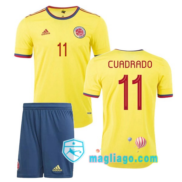 Magliago - Passione Maglie Thai Affidabili Basso Costo Online Shop | Nazionale Maglia Colombia (CUADRADO 11) Bambino Prima 2020/2021