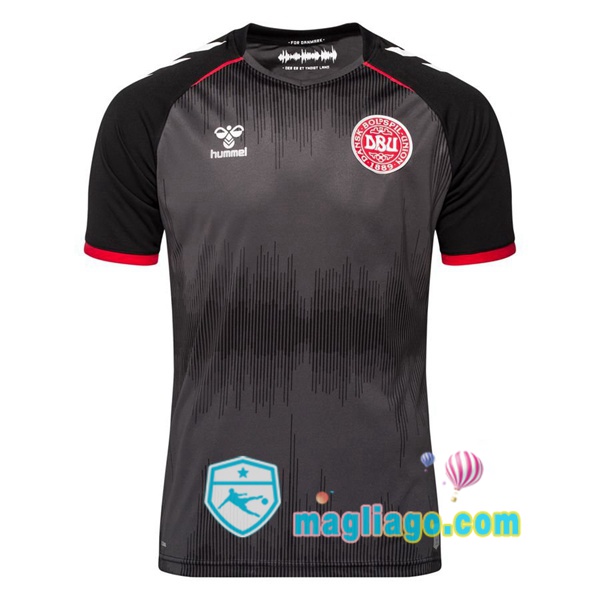 Magliago - Passione Maglie Thai Affidabili Basso Costo Online Shop | Nazionale Maglia Calcio Danimarca Portiere Nero 2020/2021