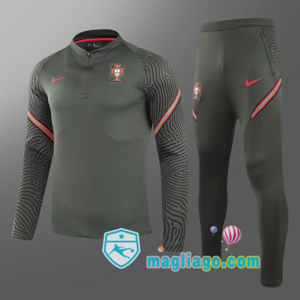 Magliago - Passione Maglie Thai Affidabili Basso Costo Online Shop | Tuta da Allenamento Portogallo Bambino Verde 2021/2022