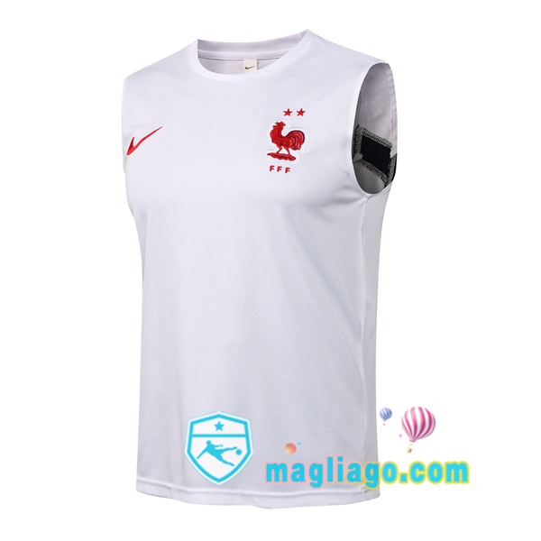 Magliago - Passione Maglie Thai Affidabili Basso Costo Online Shop | Gilet da Calcio Francia Bianco 2021/2022