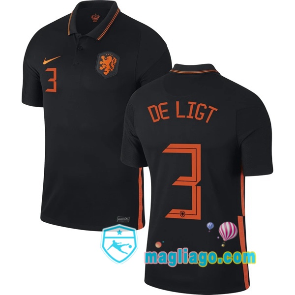 Magliago - Passione Maglie Thai Affidabili Basso Costo Online Shop | Nazionale Maglia Paesi Bassi (DE LIGT 3) Seconda 2020/2021