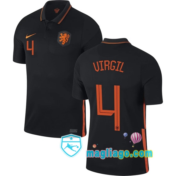 Magliago - Passione Maglie Thai Affidabili Basso Costo Online Shop | Nazionale Maglia Paesi Bassi (VIRGIL 4) Seconda 2020/2021