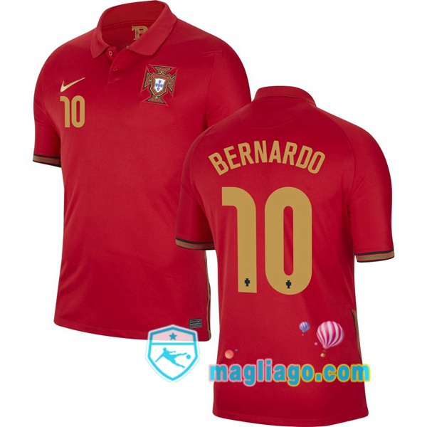 Magliago - Passione Maglie Thai Affidabili Basso Costo Online Shop | Nazionale Maglia Portogallo (BERNARDO 10) Prima 2020/2021