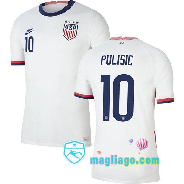 Magliago - Passione Maglie Thai Affidabili Basso Costo Online Shop | Nazionale Maglia Stati Uniti (PULISIC 10) Prima 2020/2021