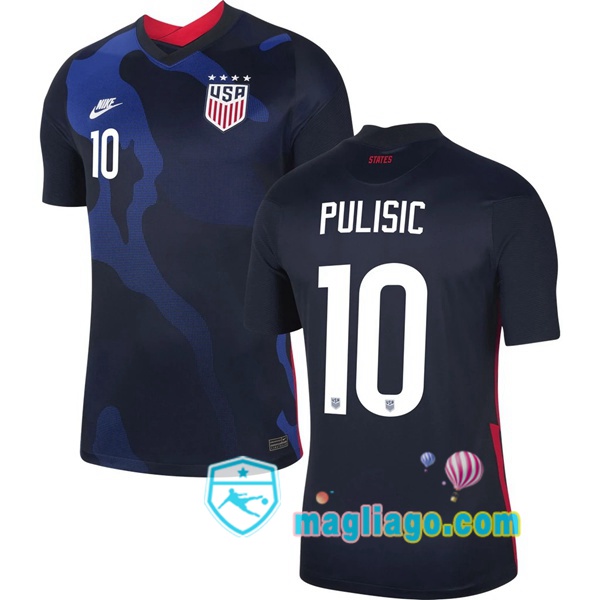 Magliago - Passione Maglie Thai Affidabili Basso Costo Online Shop | Nazionale Maglia Stati Uniti (PULISIC 10) Seconda 2020/2021