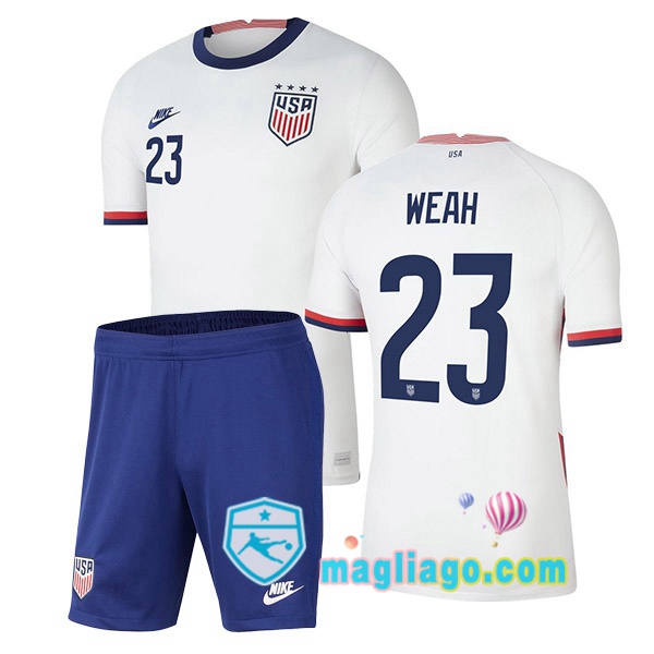 Magliago - Passione Maglie Thai Affidabili Basso Costo Online Shop | Nazionale Maglia Stati Uniti (WEAH 23) Bambino Prima 2020/2021
