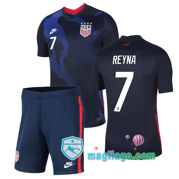 Magliago - Passione Maglie Thai Affidabili Basso Costo Online Shop | Nazionale Maglia Stati Uniti (REYNA 7) Bambino Seconda 2020/2021