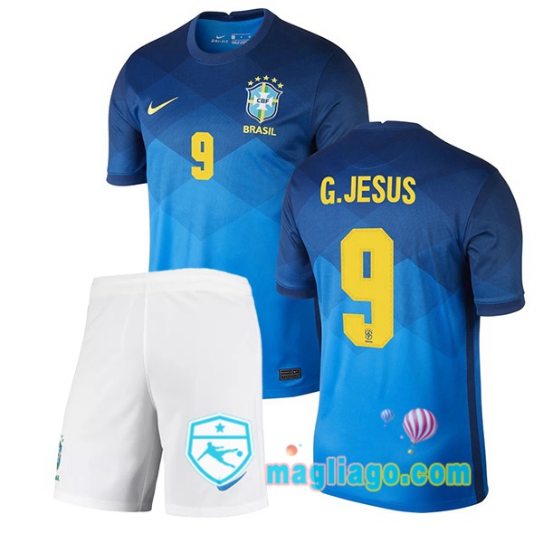 Magliago - Passione Maglie Thai Affidabili Basso Costo Online Shop | Nazionale Maglia Brasile (G.JESUS 9) Bambino Seconda 2020/2021