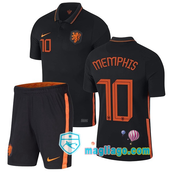 Magliago - Passione Maglie Thai Affidabili Basso Costo Online Shop | Nazionale Maglia Paesi Bassi (MEMPHIS 10) Bambino Seconda 2020/2021