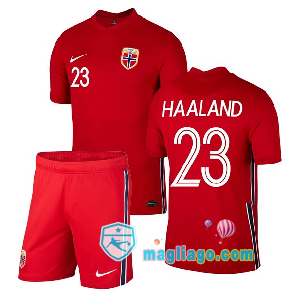 Magliago - Passione Maglie Thai Affidabili Basso Costo Online Shop | Nazionale Maglia Norvegia (HAALAND 23) Bambino Prima 2020/2021