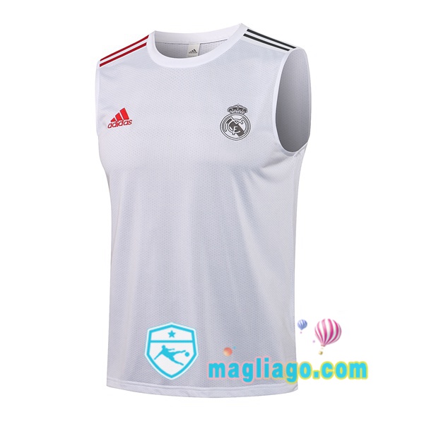Magliago - Passione Maglie Thai Affidabili Basso Costo Online Shop | Gilet da Calcio Real Madrid Bianco 2021/2022