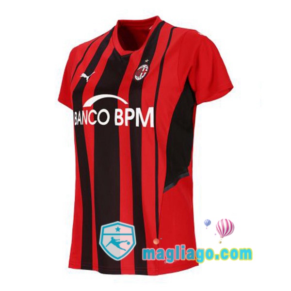 Magliago - Passione Maglie Thai Affidabili Basso Costo Online Shop | Maglia AC Milan Donna Prima Banco BPM 2021/2022