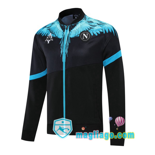 Magliago - Passione Maglie Thai Affidabili Basso Costo Online Shop | Giacca Calcio SSC Napoli Nero Blu 2021/2022