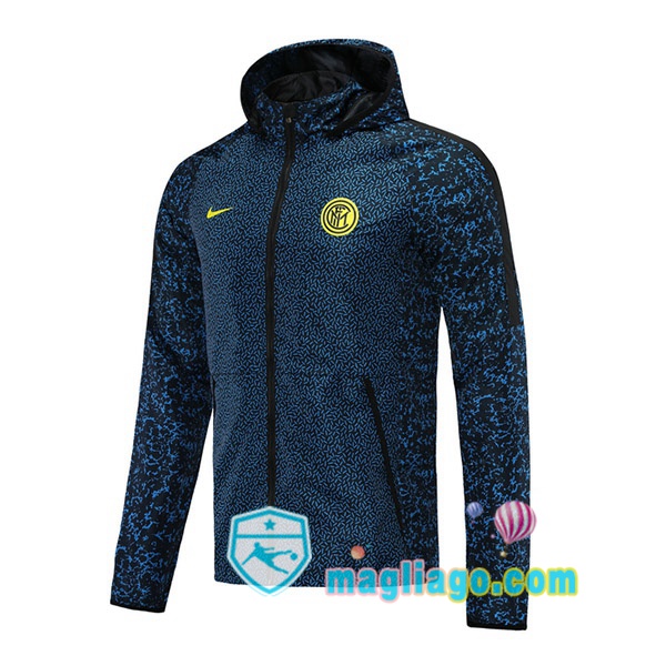 Magliago - Passione Maglie Thai Affidabili Basso Costo Online Shop | Giacca A Vento Inter Milan Blu Nero 2021/2022