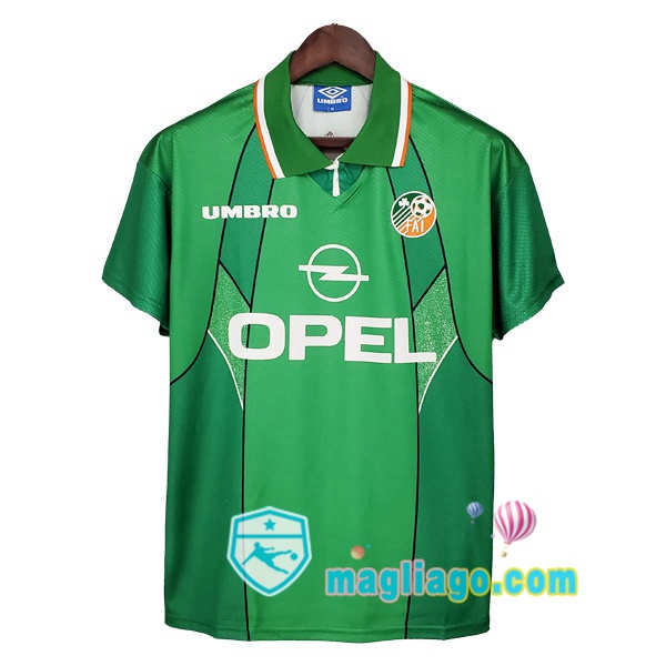 Magliago - Passione Maglie Thai Affidabili Basso Costo Online Shop | 1994-1996 Irlanda Prima Retro Maglia Storica Verde