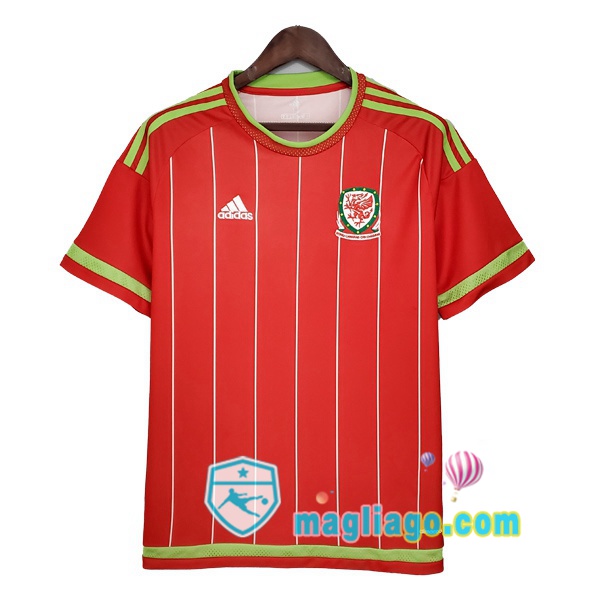 Magliago - Passione Maglie Thai Affidabili Basso Costo Online Shop | 2015-2016 Galles Prima Retro Maglia Storica Rosso