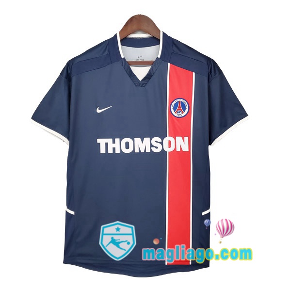 Magliago - Passione Maglie Thai Affidabili Basso Costo Online Shop | 2002-2003 Paris PSG Prima Retro Maglia Storica Blu Royal