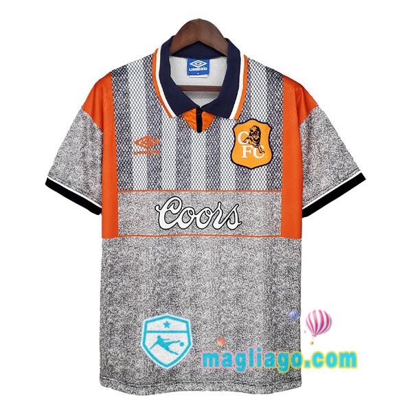 Magliago - Passione Maglie Thai Affidabili Basso Costo Online Shop | 1994-1996 FC Chelsea Seconda Retro Maglia Storica Grigio