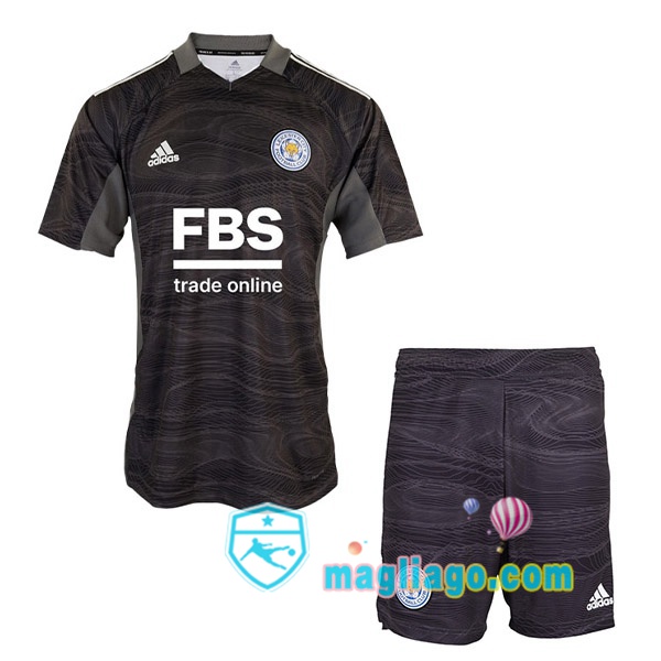 Magliago - Passione Maglie Thai Affidabili Basso Costo Online Shop | Maglia Leicester City Bambino Portiere Nero 2021/2022