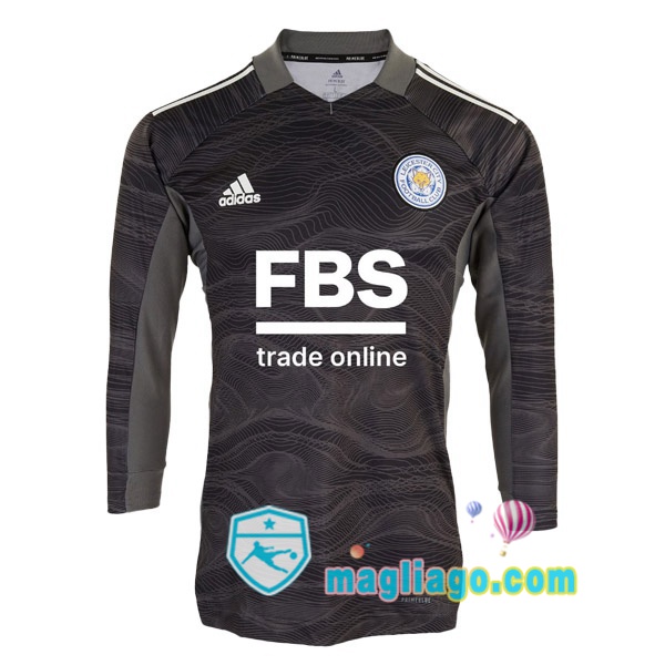 Magliago - Passione Maglie Thai Affidabili Basso Costo Online Shop | Maglia Leicester City Uomo Portiere Maniche Lunghe Nero 2021/2022
