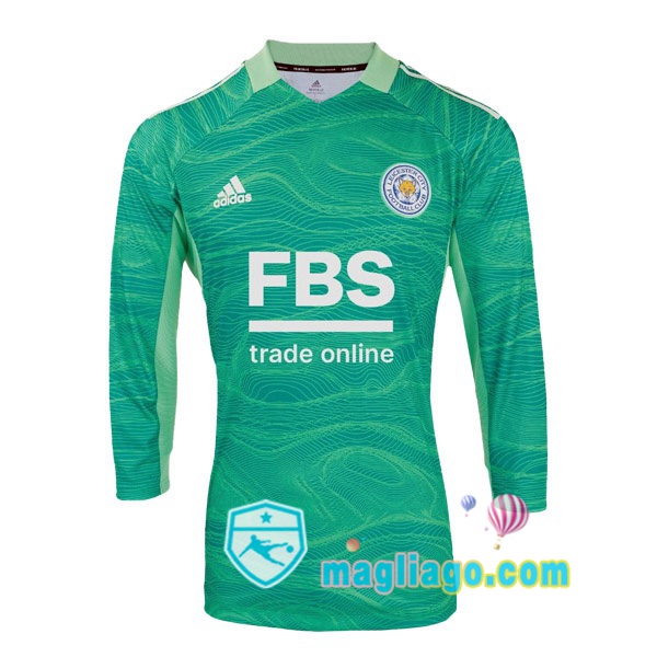 Magliago - Passione Maglie Thai Affidabili Basso Costo Online Shop | Maglia Leicester City Uomo Portiere Maniche Lunghe Verde 2021/2022