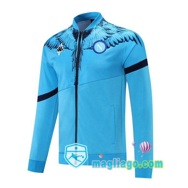 Magliago - Passione Maglie Thai Affidabili Basso Costo Online Shop | Giacca Calcio SSC Napoli Blu 2021/2022