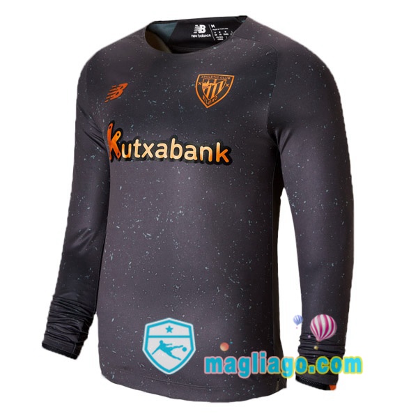 Magliago - Passione Maglie Thai Affidabili Basso Costo Online Shop | Maglia Athletic Bilbao Uomo Portiere Maniche Lunghe Nero 2021/2022