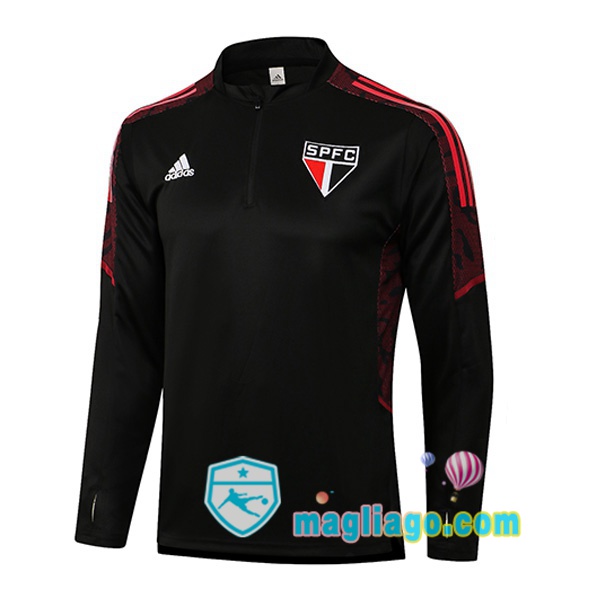 Magliago - Passione Maglie Thai Affidabili Basso Costo Online Shop | Felpe Allenamento Sao Paulo FC Nero 2021/2022