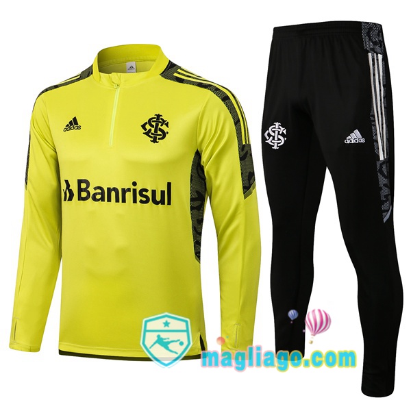 Magliago - Passione Maglie Thai Affidabili Basso Costo Online Shop | Tuta da Allenamento SC Internacional Giallo 2021/2022
