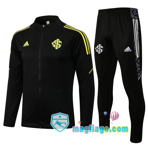 Magliago - Passione Maglie Thai Affidabili Basso Costo Online Shop | Giacca Da Allenamento SC Internacional Nero 2021/2022