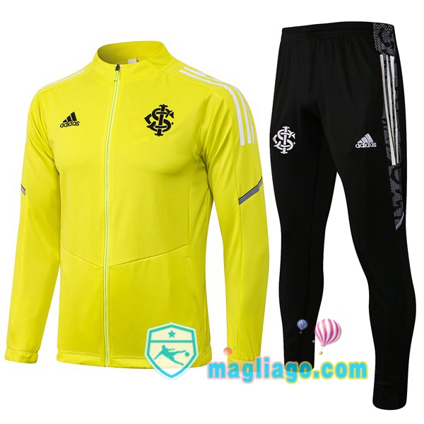 Magliago - Passione Maglie Thai Affidabili Basso Costo Online Shop | Giacca Da Allenamento SC Internacional Giallo 2021/2022