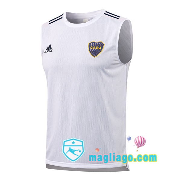 Magliago - Passione Maglie Thai Affidabili Basso Costo Online Shop | Gilet da Calcio Boca Juniors Bianco 2021/2022