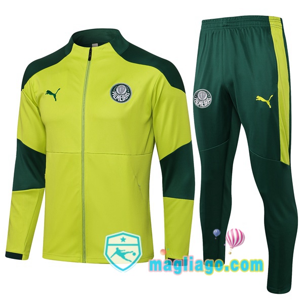 Magliago - Passione Maglie Thai Affidabili Basso Costo Online Shop | Giacca Da Allenamento Palmeiras Giallo 2021/2022