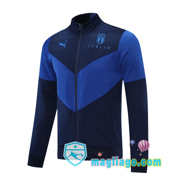 Magliago - Passione Maglie Thai Affidabili Basso Costo Online Shop | Giacca Calcio Italia Blu 2021/2022