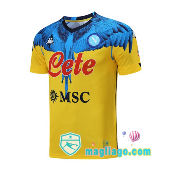 Magliago - Passione Maglie Thai Affidabili Basso Costo Online Shop | Maglie Allenamento SSC Napoli Giallo 2021/2022
