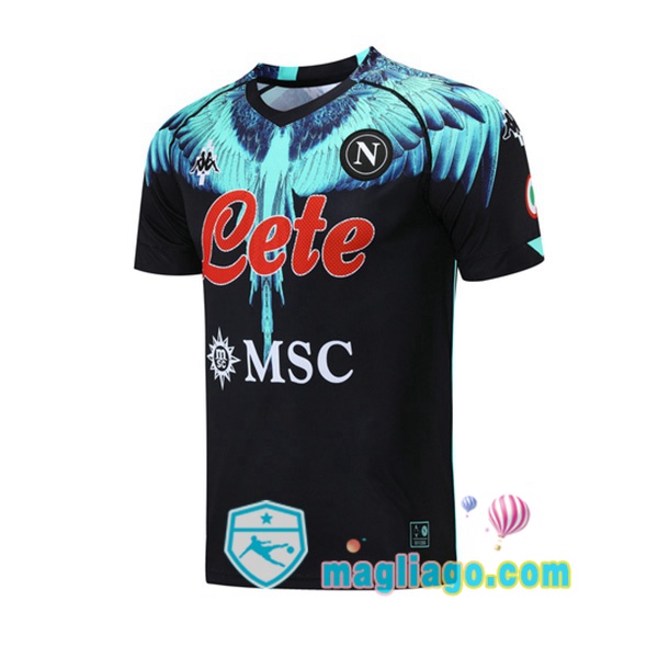 Magliago - Passione Maglie Thai Affidabili Basso Costo Online Shop | Maglie Allenamento SSC Napoli Nero 2021/2022