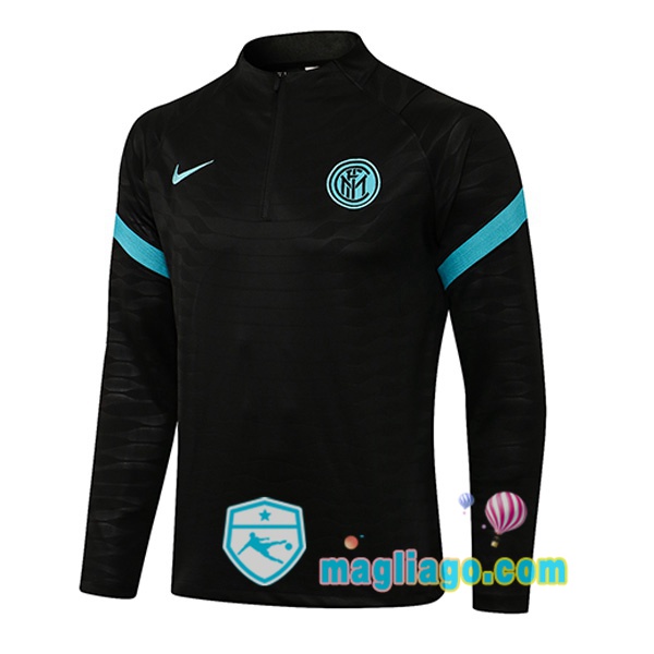 Magliago - Passione Maglie Thai Affidabili Basso Costo Online Shop | Felpe Allenamento Inter Milan Nero 2021/2022