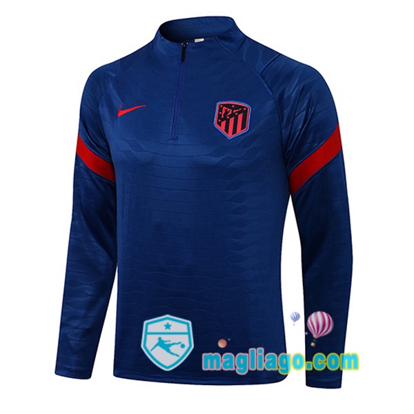 Magliago - Passione Maglie Thai Affidabili Basso Costo Online Shop | Felpe Allenamento Atletico Madri Blu 2021/2022