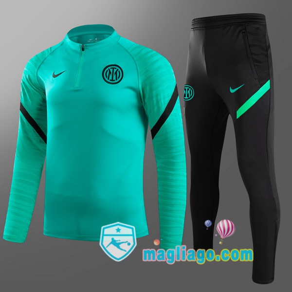 Magliago - Passione Maglie Thai Affidabili Basso Costo Online Shop | Tuta da Allenamento Inter Milan Bambino Verde 2021/2022