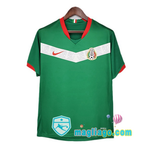 Magliago - Passione Maglie Thai Affidabili Basso Costo Online Shop | 2006 Messico Prima Retro Maglia Storica Verde