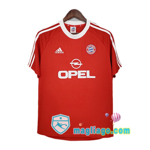 Magliago - Passione Maglie Thai Affidabili Basso Costo Online Shop | 2000-2001 Bayern Monaco Retro Prima Maglia Storica Rosso