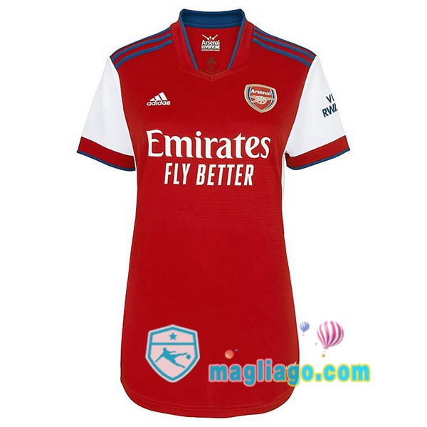 Magliago - Passione Maglie Thai Affidabili Basso Costo Online Shop | Maglia Arsenal Donna Prima 2021/2022