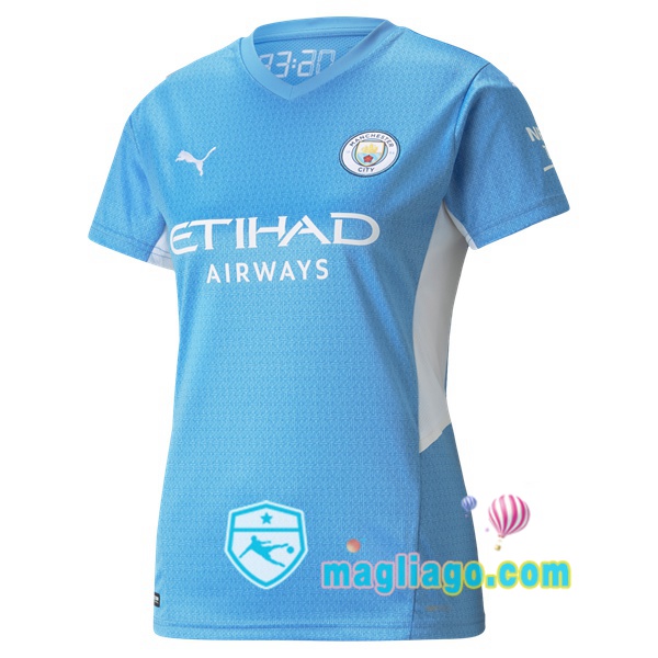 Magliago - Passione Maglie Thai Affidabili Basso Costo Online Shop | Maglia Manchester City Donna Prima 2021/2022