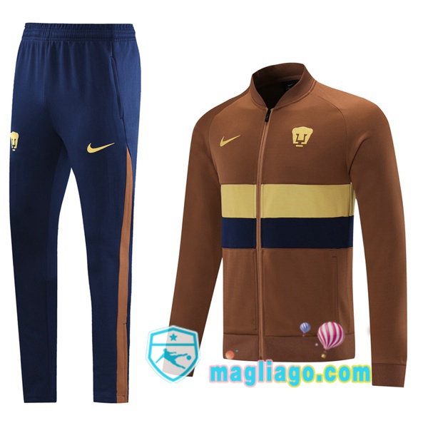 Magliago - Passione Maglie Thai Affidabili Basso Costo Online Shop | Giacca Da Allenamento Pumas UNAM Giallo 2021/2022