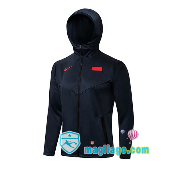 Magliago - Passione Maglie Thai Affidabili Basso Costo Online Shop | Giacca Con Cappuccio Francia Blu Royal 2021/2022