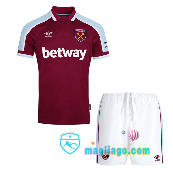 Magliago - Passione Maglie Thai Affidabili Basso Costo Online Shop | Maglia West Ham Bambino Prima 2021/2022