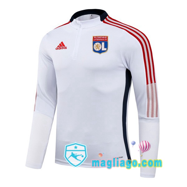 Magliago - Passione Maglie Thai Affidabili Basso Costo Online Shop | Felpe Allenamento Lyon OL Bianco 2021/2022