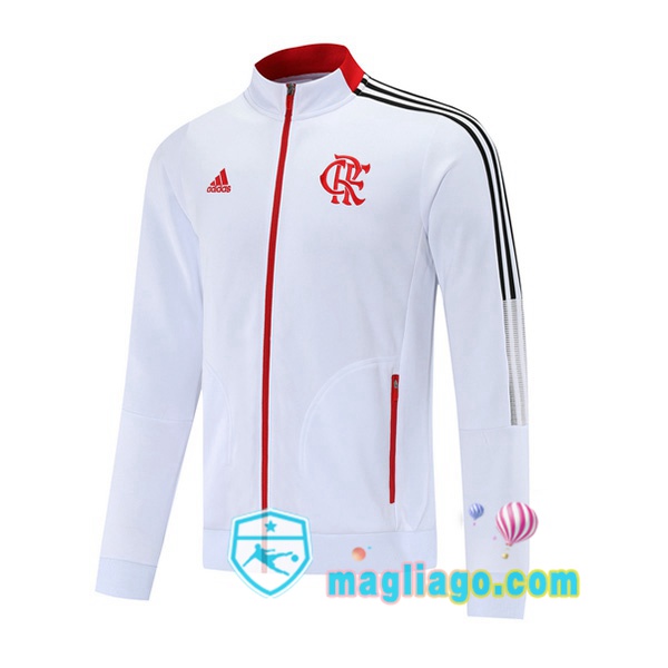 Magliago - Passione Maglie Thai Affidabili Basso Costo Online Shop | Giacca Calcio Flamengo Bianco 2021/2022