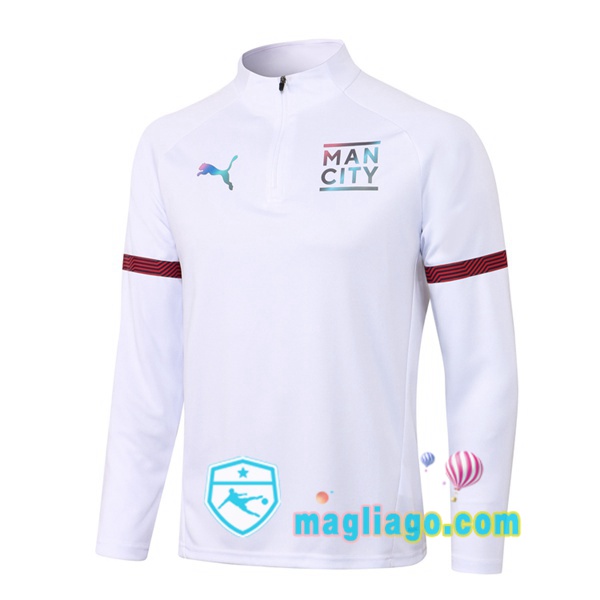 Magliago - Passione Maglie Thai Affidabili Basso Costo Online Shop | Felpe Allenamento Manchester City Bianco 2021/2022