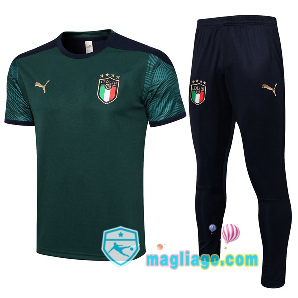 Magliago - Passione Maglie Thai Affidabili Basso Costo Online Shop | Tuta Maglie Allenamento Italia + Pantaloni Verde 2021/2022